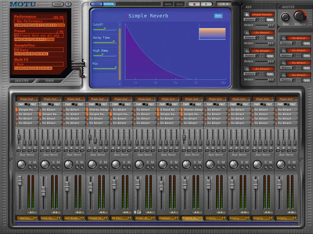 blank Set your levels using the built-in mixer.